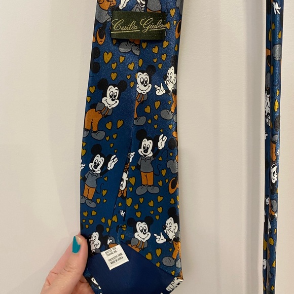 •2/$20• Disney Mickey Mouse Navy, Brown, Black, & White Tie - Picture 3 of 3